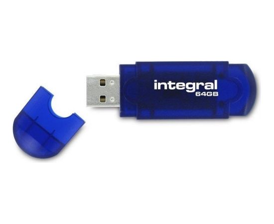 Flashdrive Integral USB 64GB Flash Drive EVO blue USB карты памяти (Flash)