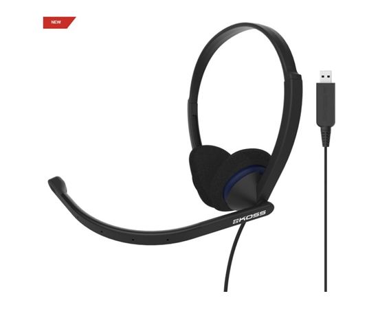 Koss austiņas CS200 USB Headband/On-Ear, USB, Microphone, Black,