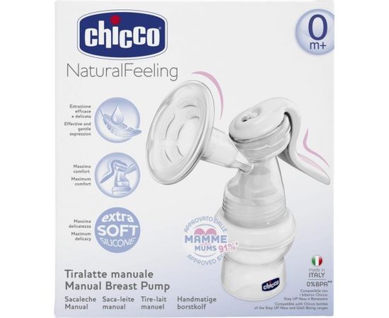 Chicco Manuālais piena pumpis Natural Feeling