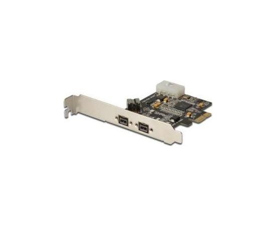 DIGITUS Add-On Card Firewire (800) PCI Express, 2xExt. 1xInt. IEEE1394b 9pin