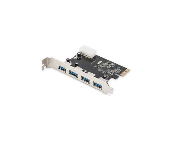 DIGITUS Add-On Card USB3.0 PCI Express, 4xUSB3.0, Chip: VL805