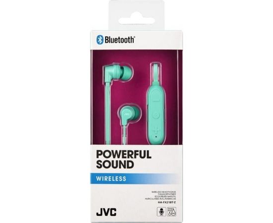 JVC HA-FX21BTZE Powerful Sound Wireless Bluetooth 4.1 наушники зеленый