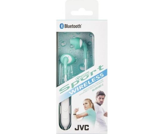 JVC HA-EN10BT-ZE Gumy Sport Bluetooth 4.1 Bezvadu Austiņas Mint Zilas