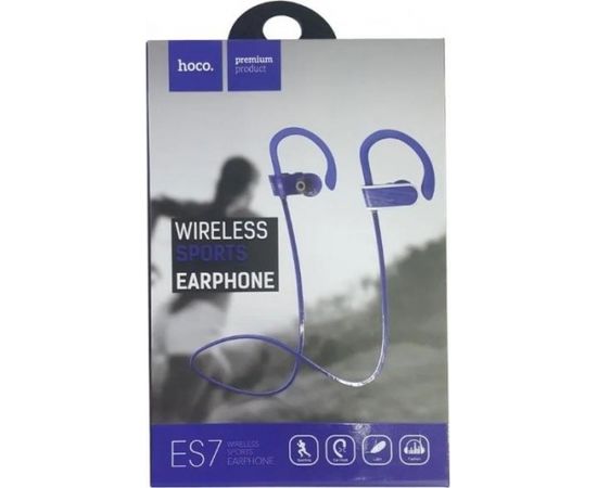 Hoco ES7 Premium Bluetooth 4.1 / A2DP / HFP / HSP / AVRCP / Sporta Austiņas Zilas