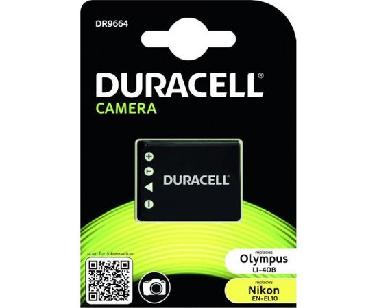 Батарейка Duracell Olympus Li-40B/Nikon EN-EL10 700mAh