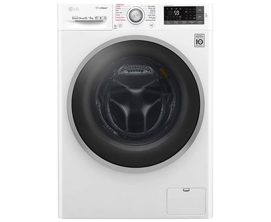 LG F4J7TH1W Veļas mašīna + žāvētājs, 8kg / 5kg, 1400rpm Veļas mazgājamās mašīnas