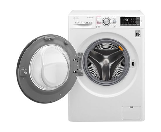 LG F4J7TH1W Veļas mašīna + žāvētājs, 8kg / 5kg, 1400rpm Veļas mazgājamās mašīnas
