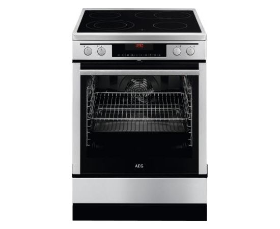 AEG 69476VS-MN elektriskā plīts, nerūsējoša tēr., 60cm, pirolīze