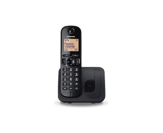 Panasonic Cordless KX-TGC210FXB Black, Built-in display, Speakerphone, Caller ID, Phonebook capacity 50 entries