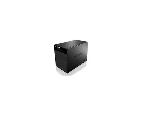 Raidsonic ICY BOX  IB-3640SU3, external 4-bay JBOD system for 3,5“ SATA I/II/III HDD, USB 3.0 + eSATA, black