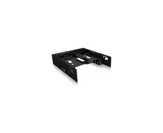 Raidsonic Icy Box IB-5251 Mounting frame for 2x2,5" + 1x3,5" HDD/SSDs in 1x5,25" bay, with front panel, black