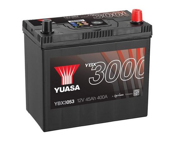 Yuasa 3000 YBX3053 45Ah 400A Startera akumulatoru baterija