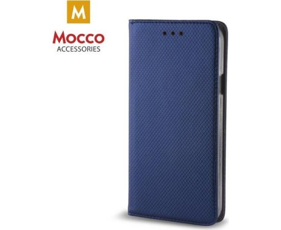 Mocco Smart Magnet Book Case Grāmatveida Maks Telefonam Huawei Mate 20 Zils