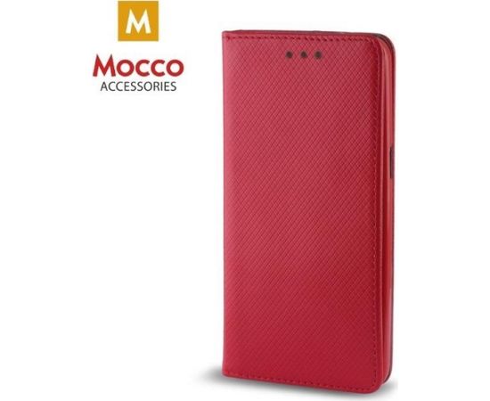 Mocco Smart Magnet Book Case Grāmatveida Maks Telefonam Huawei Mate 20 Pro Sarkans