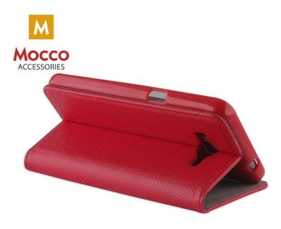 Mocco Smart Magnet Book Case Grāmatveida Maks Telefonam Apple iPhone XS / X Sarkans
