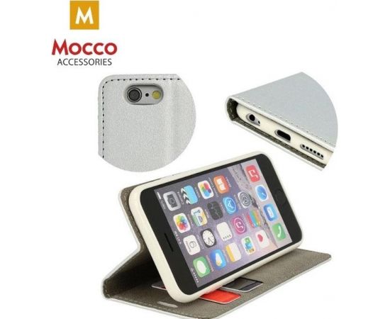 Mocco Smart Modus Case Чехол Книжка для телефона Samsung J730 Galaxy J7 (2017) Серебряный