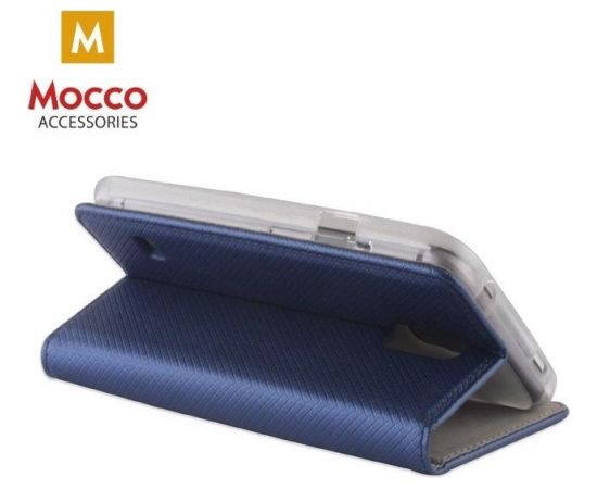 Mocco Smart Magnet Book Case Grāmatveida Maks Telefonam Huawei Y9 (2018) Zils