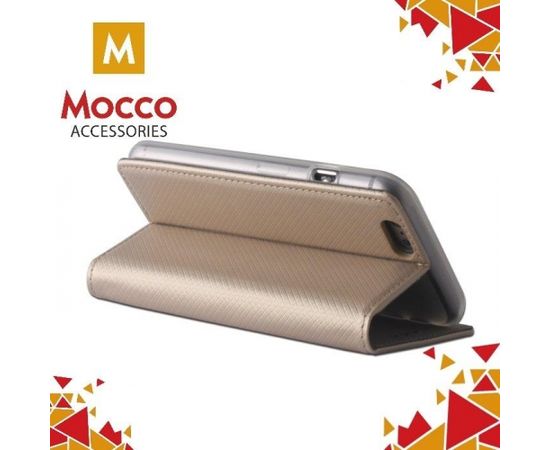 Mocco Smart Magnet Book Case Grāmatveida Maks Telefonam Sony F8331 Xperia XZ Zeltains
