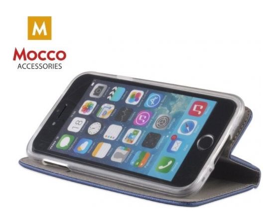 Mocco Smart Magnet Book Case Grāmatveida Maks Telefonam Huawei Honor 5X Zils