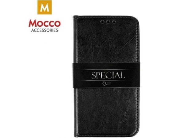 Mocco Special Leather Case Grāmatveida Ādas Telefona Maciņš Priekš Samsung J400 Galaxy J4 (2018) Melns