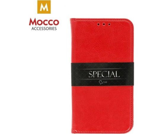 Mocco Special Leather Case Grāmatveida Ādas Telefona Maciņš Priekš Samsung J400 Galaxy J4 (2018) Sarkans