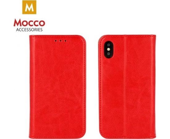 Mocco Special Leather Case Grāmatveida Ādas Telefona Maciņš Priekš Samsung Galaxy J8 Sarkans