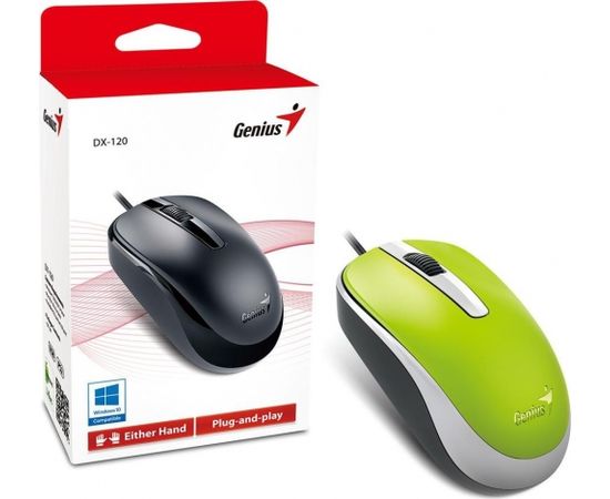 Genius optical wired mouse DX-120, Green