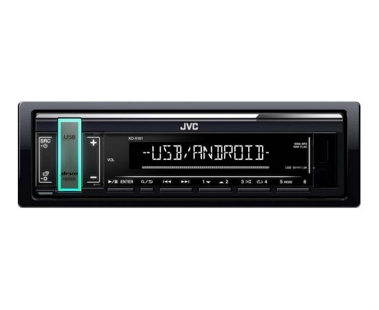 JVC KD-X161 Automagnetola FLAC / Android / USB / AUX / RADIO / 4 X 50W  Black