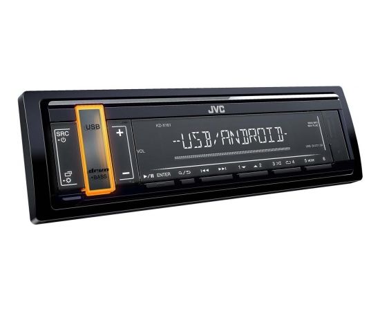 JVC KD-X161 Автомагнитола FLAC / Android / USB / AUX / RADIO / RDS / 4 X 50W Черная