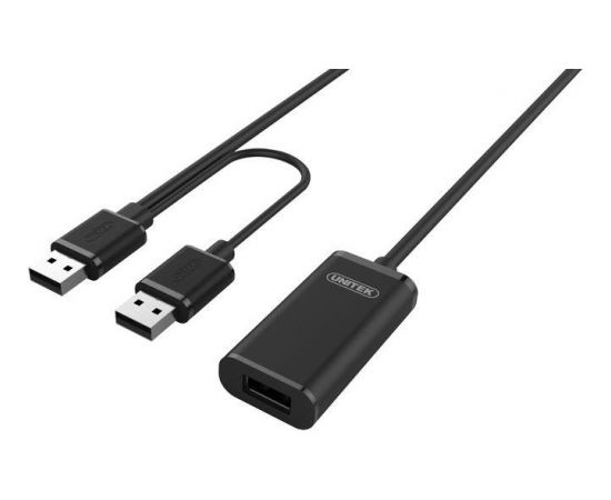 Unitek Cable USB 2.0 Active Extension, 20m, Y-279