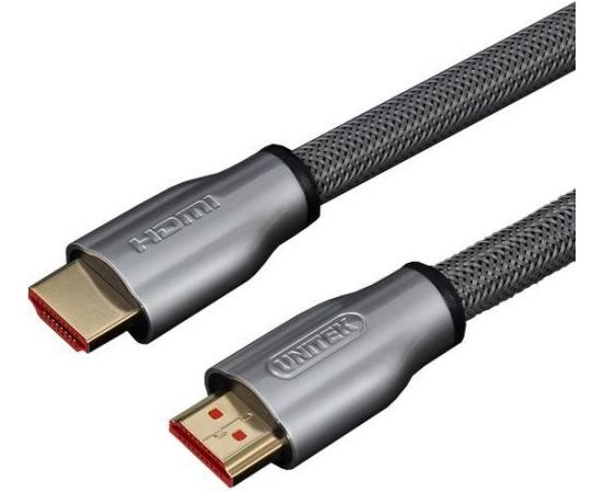 Unitek Cable LUX HDMI v.2.0 M/M 1,0m braid, gold, , Y-C136RGY