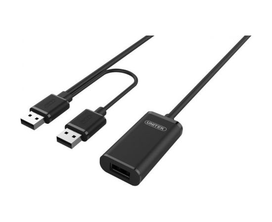 Unitek Cable USB 2.0 Active Extension, 10m, Y-278