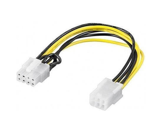 Goobay 93635 Power cable/adapter for PC graphics card; PCI-E/PCI Express; 6-pin to 8-pin, 0.2m
