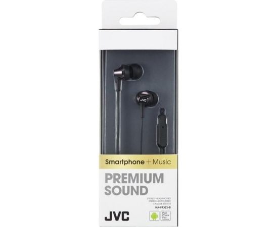 JVC HA-FR325-B-E Premium Sound Austiņas ar Mikrofonu un vadības pulti Melnas