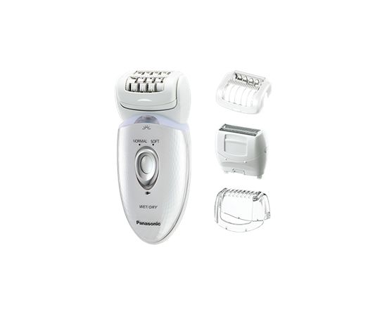 Panasonic 4 in 1 Dual Disc Epilator ES-ED53-W503 Number of speeds 2, Number of intensity levels 2, Operating time 30 min, White