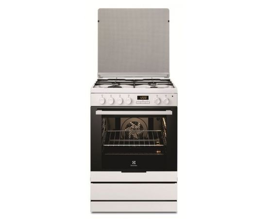 ELECTROLUX EKK6450AOW gāzes plīts, 60 cm, el. cepeškr., balta