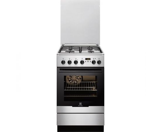 ELECTROLUX EKK54553OX Gāzes plīts ar elektrisko cepeškrāsni 50cm