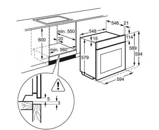 ELECTROLUX EOB8857AOX cepeškrāsns, metāls, tvaiks, 1.līm. telesk. vad