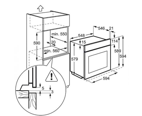 ELECTROLUX EOB8857AOX cepeškrāsns, metāls, tvaiks, 1.līm. telesk. vad