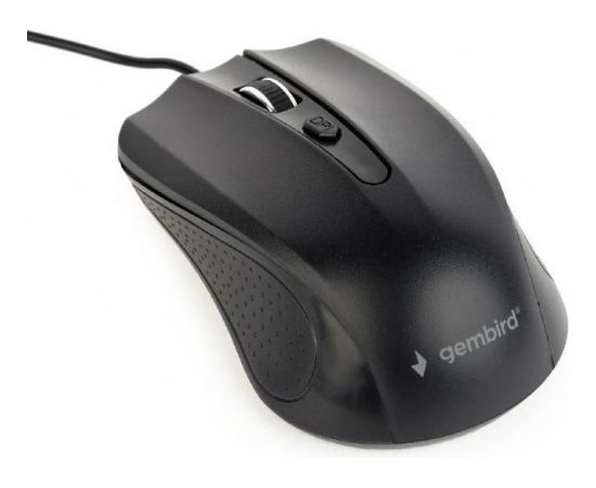 MOUSE USB OPTICAL/BLACK MUS-4B-01 GEMBIRD