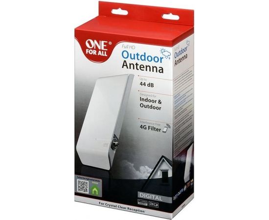 One For All OFA FULL HD INDOOR/OUTDOOR ANT VHF&UHF 4G 44dB EUR 21L ТВ антенны