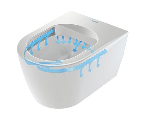 Duravit  s ME by Starck Compact Rimless, stiprināms pie sienas, 370x480 mm, ar SC vāku, Durafix, balts