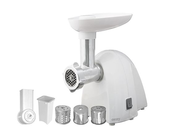 Meat mincer Camry CR 4802 White, 600-1500 W, Number of speeds 1, Sausage horn