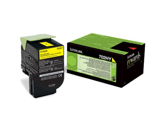 Lexmark Return Program 70C2HY0  Toner Cartridge, Yellow