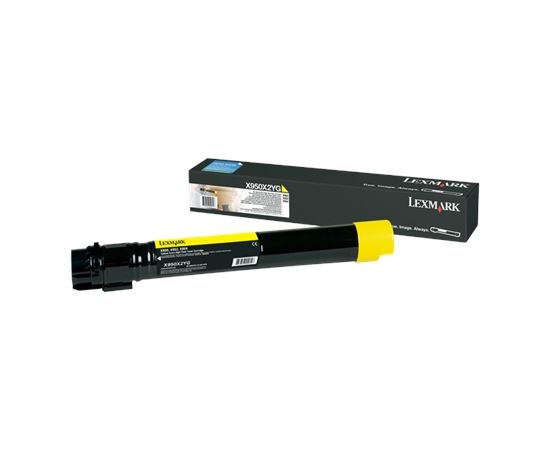 Lexmark X950X2YG Cartridge, Yellow, 22000 pages