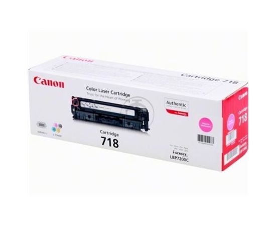 Canon 718 M Toner Cartridge, Magenta