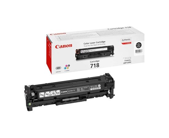 Canon 718 BK Toner Cartridge, Black