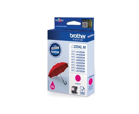 Brother LC-225XLM Ink Cartridge, Magenta