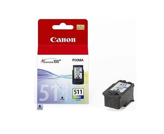 Canon CL-511 Tri-Colour Ink Cartridge, Cyan, Magenta, Yellow