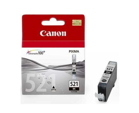 Canon CLI-521BK Ink Cartridge, Black